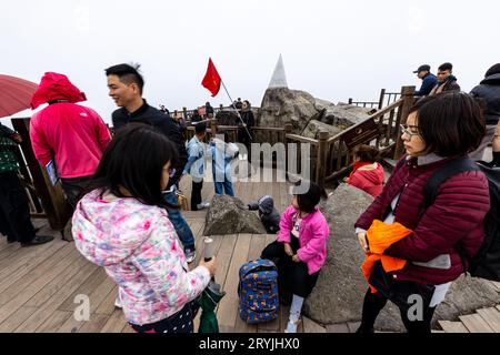 Il Vertice del Fansipan in Vietnam Foto Stock