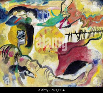 Improvisation 27 (Garden of Love II) (1912) Pittura in alta risoluzione di Wassily Kandinsky. Foto Stock