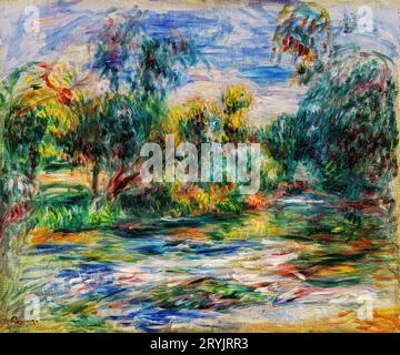 Paesaggio Pierre-Auguste Renoir. Foto Stock