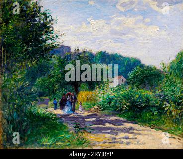 A Road in Louveciennes dipinto in alta risoluzione di Pierre-Auguste Renoir Foto Stock