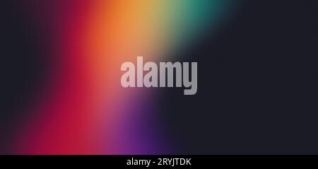 Colore rosso giallo arancione giallo rosso giallo giallo giallo giallo nero astratto gradiente banner poster design di copertina, grana scura, spazio copia Foto Stock