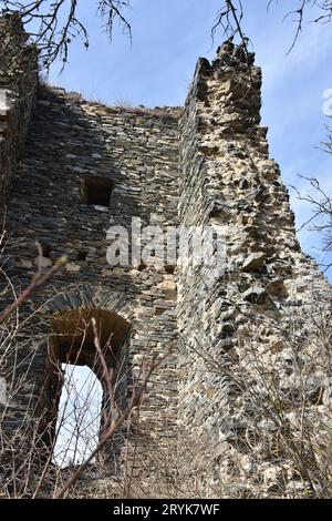 Castello Ruin Kamegg, Austria Foto Stock