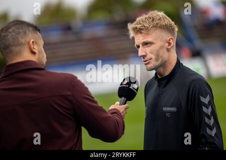 Hvidovre, Danimarca. 1 ottobre 2023. Daniel Wass di Broendby SE visto prima del 3F Superliga match tra Hvidovre IF e Broendby IF alla Pro Ventilation Arena di Hvidovre. (Foto: Gonzales Photo/Alamy Live News Foto Stock