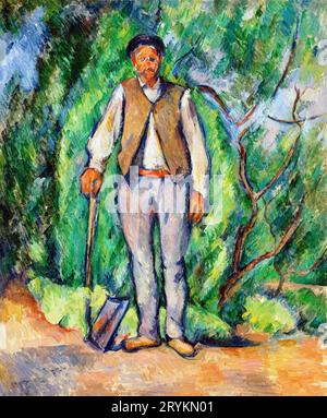 Giardiniere di Paul Cezanne. Foto Stock