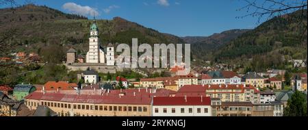 Castello di Kremnica in primavera. Kremnica. Slovacchia. Foto Stock