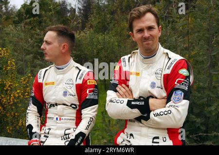 Los Angeles, Chili. 1 ottobre 2023. 20 YOHAN ROSSEL (FRA), ARNAUD DUNAND (FRA), PH SPORT, CITROEN C3, RC2, Rally2, Ritratto durante il Rally Cile 2023, undicesima prova del WRC World Rally Car Championship 2023, dal 28 settembre al 1 ottobre 2023 a Los Angeles, Cile - foto Sophie Graillon/DPPI Credit: DPPI Media/Alamy Live News Foto Stock
