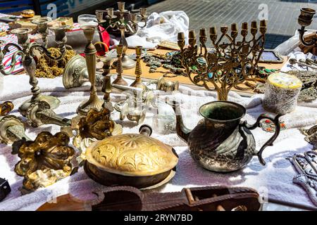 Il famoso mercato delle pulci di Jaffa Foto Stock