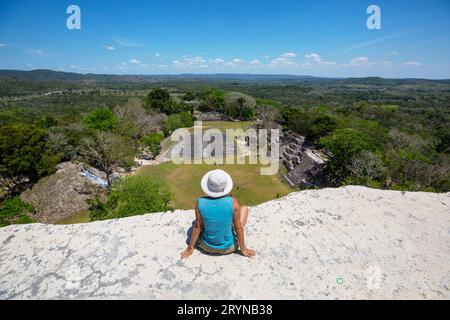 Piramide in Belize Foto Stock