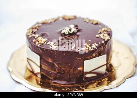 Torta a sette strati, torta tradizionale siciliana, Italia Foto Stock