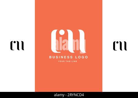 CN, NC, Abstract Letters Logo Design Illustrazione Vettoriale