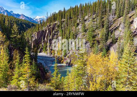 Quartiere di Abraham Lake. Foto Stock