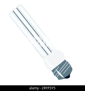 Icona vettoriale lampadina alogena. Icona vettoriale di colore isolata su una lampadina alogena con sfondo bianco. Illustrazione di cartoni animati piatti, concetto di risparmio energetico, innovazione e. Illustrazione Vettoriale