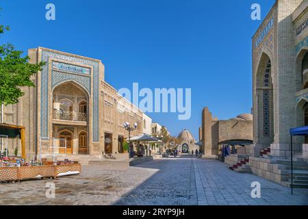 Strada a Bukhara, Uzbekistan Foto Stock