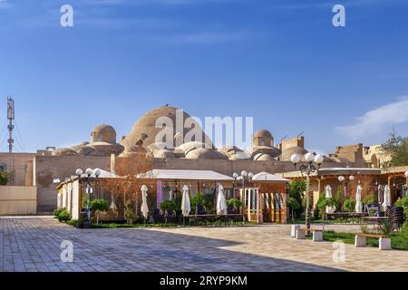 Tim Abdullah Khan Trading Dome, Bukhara, Uzbekistan Foto Stock