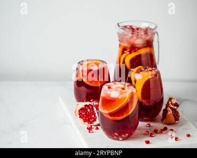 Bevanda fredda di sangria Foto Stock