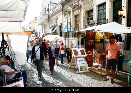 Il mercato domenicale di Buenos Aires Foto Stock