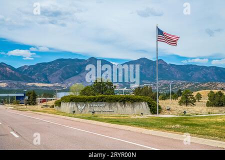 Colorado Springs, CO - 06 maggio 2022: L'accademia dell'aeronautica degli Stati Uniti Foto Stock