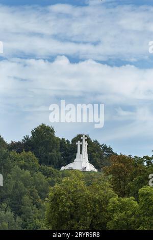 Vilnius, Lituania, 13 AGOSTO 2023. Three Crosses Hill Foto Stock