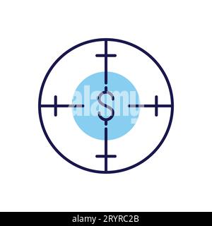 Icona vettore correlato alla ricerca fondi Illustrazione Vettoriale