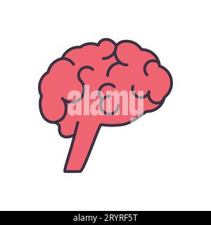 Icona del vettore correlato al cervello Illustrazione Vettoriale