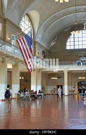 Ellis Island immigrazione Museum di New York, New York, Stati Uniti d'America Foto Stock