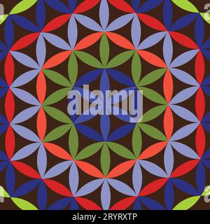 Sfondo geometrico spaventato. illustrazione vettoriale Illustrazione Vettoriale