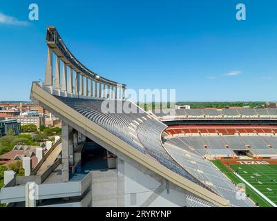 Vista aerea del Darrell K Royal Memorial Stadium Foto Stock