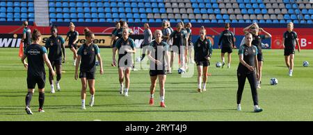 Firo: 09/25/2023, calcio, calcio, donne, calcio femminile DFB nazionale femminile Germania, UEFA Women's Nations League, allenamento, squadra, squadra Foto Stock