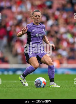 Miri Taylor del Liverpool in azione durante la partita di Super League femminile Barclays all'Emirates Stadium di Londra. Data immagine: Domenica 1 ottobre 2023. Foto Stock