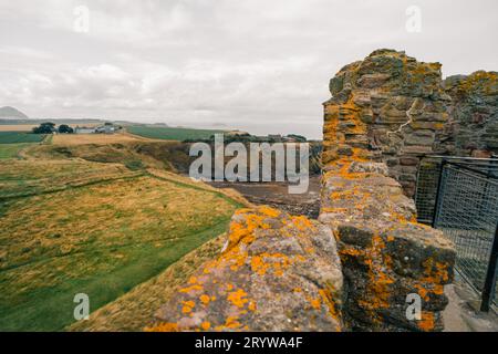 Vecchia strada con edifici storici nel centro della città di Alnwick, ad Alnwick, Inghilterra - maggio 2023. Foto di alta qualità Foto Stock