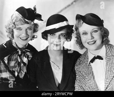 42nd STREET 1933 Warner Bros. Film musical con From Left: Una Merkel, Ruby Keeler, Ginger Rogers Foto Stock