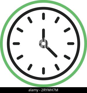 Icona orologio immagine vettoriale. Illustrazione Vettoriale