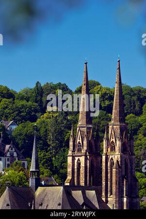 La Chiesa Elisabetta a Marburg an der Lahn, Assia, Germania, Europa Foto Stock