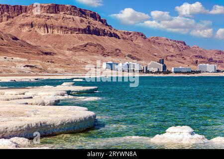 Il lago più salato del mondo. Foto Stock