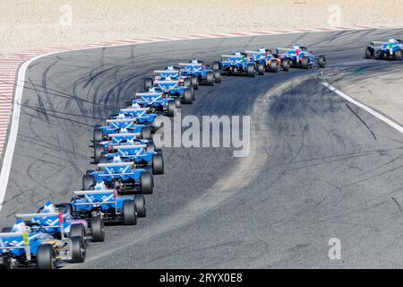 FFSA F4 2023 al Circuit Ledenon ,Ledenon, FRANCIA, 24/09/2023 Florent 'MrCrash' B.. Foto Stock