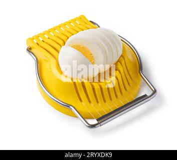 Uova sode o nell'uovo slicer. Foto Stock