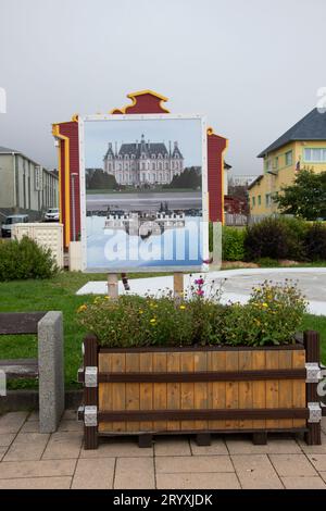 Ufficio postale di Pierre Châtel-innocenti in St Pierre, Francia Foto Stock