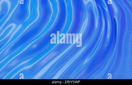 Blu seta lucida sfondo avvolgiante. Astratta e decora il concetto di sfondo. Rendering di illustrazioni 3D Foto Stock