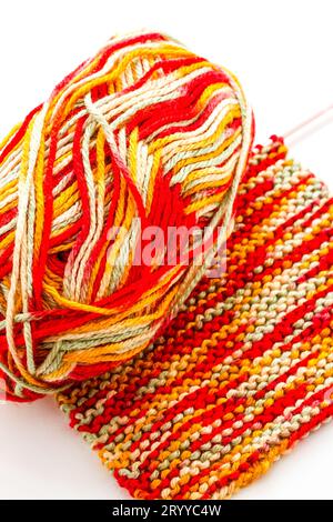 Lavoro a maglia Foto Stock