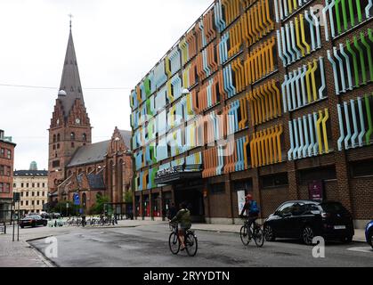 St Chiesa di Pietro nel centro storico di Malmö, Svezia. Foto Stock