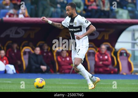 Roma, Lazio. 22 dicembre 2024. Hernani durante la partita di serie A tra Roma e Parma allo stadio Olimpico, Italia, 22 dicembre 2024. Credito: massimo insabato/Alamy Live News Foto Stock