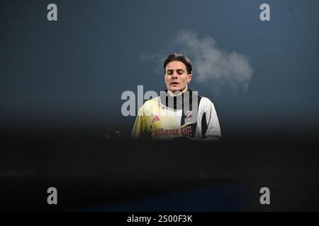 Nicolò fagioli della Juventus FC durante la partita di calcio di serie A italiana tra AC Monza e Juventus FC il 22 dicembre 2025 allo stadio U-Power di Monza Foto Stock