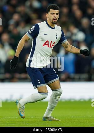 Londra, Regno Unito. 22 dicembre 2024. Dominic Solanke del Tottenham Hotspur durante la partita tra Tottenham Hotspur FC e Liverpool FC English Premier League al Tottenham Hotspur Stadium, Londra, Inghilterra, Regno Unito il 22 dicembre 2024 Credit: Every Second Media/Alamy Live News Foto Stock