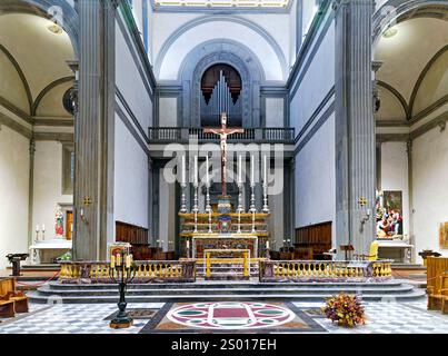 Firenze Toscana Italia. La Basilica di San Lorenzo (San Lorenzo) Foto Stock