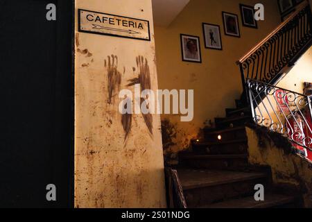 Effetti inondanti di DANA. Impatti alluvionali, Valencia, Spagna. Foto Stock