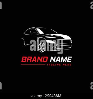 Car Garage Premium Concept Logo Design Illustrazione Vettoriale