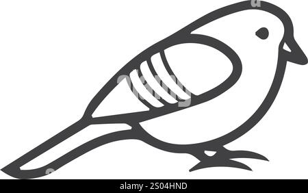 disegni tradizionali di uccelli Illustrazione Vettoriale