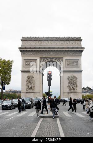 Arc de Triomphe Parigi, Francia Foto Stock
