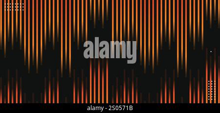 Velocità di connessione dati linee arancioni informazioni sulla tecnologia astratta . Illustrazione vettoriale Illustrazione Vettoriale