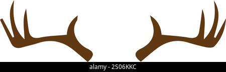 disegni vettoriali di sagome di cervi colorati Illustrazione Vettoriale